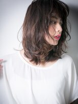 カバーヘア ブリス 戸田公園西口店(COVER HAIR bliss) *bliss戸田公園*斜めバング×黒髪風♪きゅっとくびれセミディx