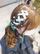 ヘアセットサロン ミント(Hair set salon MINT)&nbsp;リボン編みツインテール