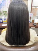 黒髪「髪の頑固なクセを改善したい」髪質改善 清澄白河