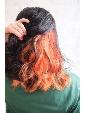 ホワイト 梅田(white) ◆コリアンカラー◆オレンジ