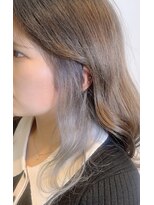 ティアラ 桜木町(TIARA)&nbsp;インナーカラー　イヤリングカラー　シルバーグレージュ