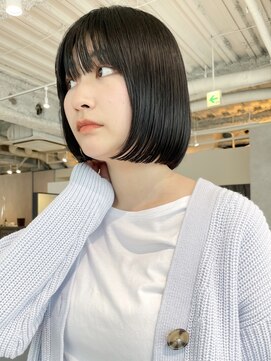 カフ(CAF) 【CAF 照下　黒髪ブルーブラックボブ】