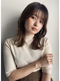 大人可愛いくびれヘア ベージュカラー