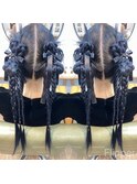 個性派高めツインスタイル