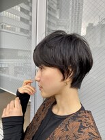 ハルキ ミナト ジャパン オオサカ(HARUKI MINATO japan OSAKA)&nbsp;40代50代小顔似合わせカットくびレイヤーエモージュ大人可愛い