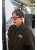 波巻きハイライトアップバングツーブロックマッシュ