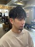 カット+ツイストスパイラルパーマ+シェービング　￥12500→￥12000