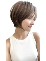 ゴカン バイ ジル ブラン 名古屋(Gokan by JIL BLAN)&nbsp;ハイライトバレイヤージュダブルカラーショートカット30代40代