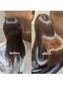 髪質改善トリートメント美シルエットストレートロングヘア
