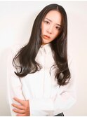 艶ロング/さらツヤ仕上げ/フェミニンロング/毛先カール/髪質改善