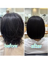 パーマ落としラボ アピッシュ 青山(apish)&nbsp;パーマ落とし/パーマ戻し/ストレートヘア/髪質改善/パーマお直し