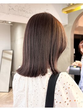 ローレン(LOREN) イメチェン/ホワイトブロンド/外ハネボブ/ワイドバング/栄名古屋