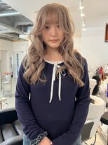 リヴ ウメダ(LIV umeda)&nbsp;ミルクティーベージュ/ブリーチ/ダブルカラー【梅田】