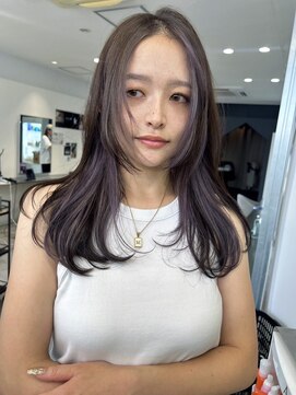 キング 枚方店(K!ng) ハイライトカラーミルクティーベージュレイヤーカット