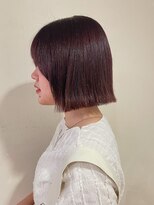イルフレール(ill frere)&nbsp;ぱつっとヘアー　切りっぱなしボブ　前髪カット　透明感　中津