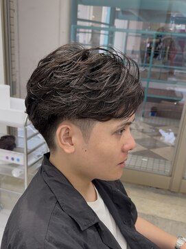 フィフス 大分(fifth) 大分フェザーショート毛流れメンズカットラウンドマッシュ30代