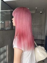 ヲタク(wotaku.)&nbsp;ピンクカラーパステルピンクペールピンクコーラルピンク暖色ヘア