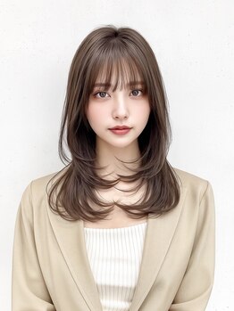 カーム(calm)の写真/酵素カラー導入*酵素の力でうる艶ヘアが叶う！ワンカラーでも透明感のある白髪ぼかしを♪