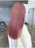 10代20代ハイトーン艶髪ピンクカラーピンクラベンダーブリーチ