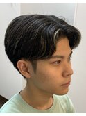 【麻布十番・六本木】メンズカット/センターパート/ツーブロック