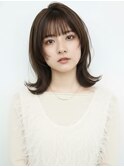 ウルフカットミディアム20代30代40代◎前髪あり小顔カット赤羽