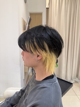 アッシュ 中目黒店(Ash) インナーカラー×シースルーウルフ