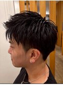 アップバングショート
