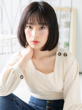 エイトサロン 八潮(8salon) 八潮/髪質改善/ダークアッシュブラウン×顔周りレイヤーボブ　n