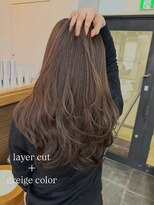 ミミ ブランシェ(Mimi Branche) ミディアムロングレイヤーミディアムレイヤー顔周りレイヤー韓国