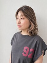 ベルクープス 天王寺店(Belle Coupes) 【Bellecoupes】くびれボブ インナーカラー