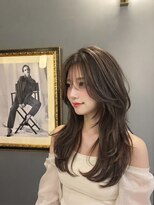 ミッツスタイル 福島(MIITS STYLE)&nbsp;ハッシュカット×ハイライト×オリーブベージュ