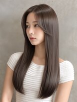 ジーナ 福岡千早(Zina) 髪質改善*ワンホンストレートミルクブラウン*韓国【Zina千早】
