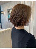 福山市美容室Caary大人ガーリーボブ+ペールベージュ☆彡.。