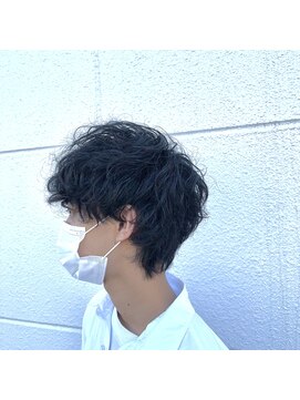 ケーオーエスピンク(K O S pink) マッシュウルフ×ルーズパーマ