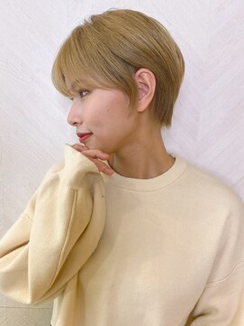 ロンド ストラーダ 心斎橋(Lond strada) ショート×ハイライト白髪ぼかし×シルキーベージュ[心斎橋]