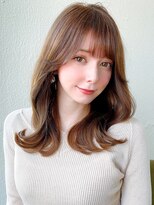 ラルユー 金山(LallYou)&nbsp;デザインカラー/シルキーベージュ/斜めバング/グレージュカラー