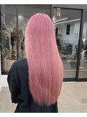 ペールピンク10代20代ピンクカラーハイトーンカラーブリーチ