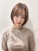テーラヘアー 鎌取店(TELA HAIR) アッシュベージュ×ひし形大人ボブ【TELAHAIR鎌取】