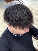 ツイスト強め×ツイストスパイラル【ひたちなか/メンズパーマ】