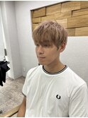 ミルクティーベージュブリーチレイヤーカットデザインカラー所沢