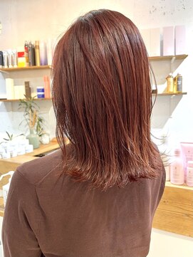 ウツギ(UTSUGI) ブリーチなしカラー！ピンクブラウン☆