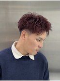 【ブリーチなし/ワインレッド】
