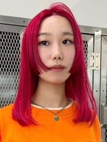 ウィコ 新宿(WICO)&nbsp;レッド×ステップカット[新宿駅/ワンレン/ダブルカラー/小顔]