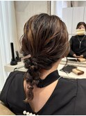 結婚式お呼ばれ/ミディアムヘアアレンジ