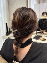 アクイール ピュール ヘア(Accueillir Pur hair)&nbsp;結婚式お呼ばれ/ミディアムヘアアレンジ