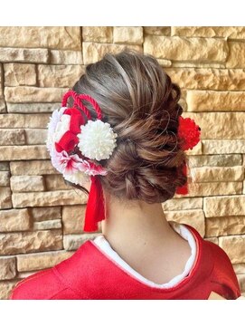 エノモト(ENOMOTO) 二十歳の集いヘアアレンジ振袖お着付