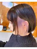 ミニボブインナーカラー