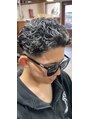 スウェル 七隈四ツ角店(SWELL) サングラスが似合うホワイトメッシュ極道パーマ