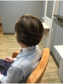 前上がりショートボブ