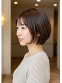 耳かけショートボブ